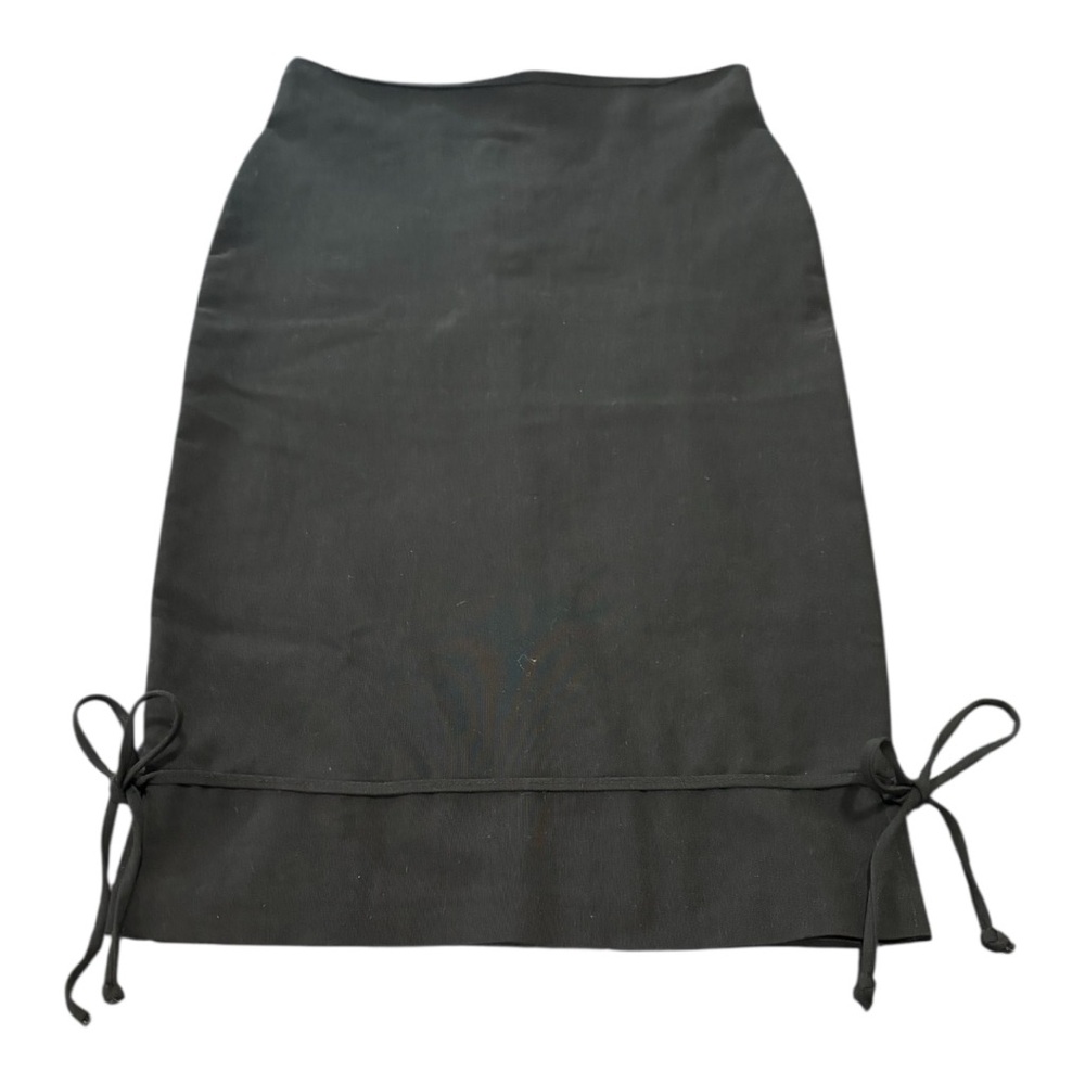 Forever 21 Midi Skirt with Bow Accents Women's S/P Black